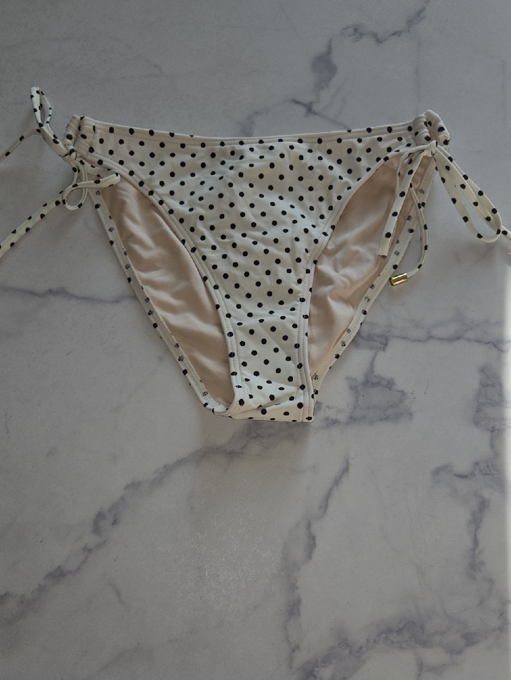 Peony Womens Polka Dot Side Tie Swim Bottom Separates Swimsuit Beach Size 6 NWT - Picture 3 of 8